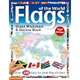 Flags of the World: Giant World Map Wallchart Poster & Sticker Book ...