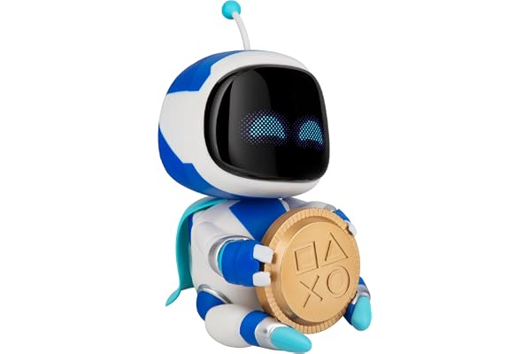 Astro Bot Sparbössa – 18 cm interaktiv myntlåda med ljudeffekter, batteridriven spargris för barn och spelare