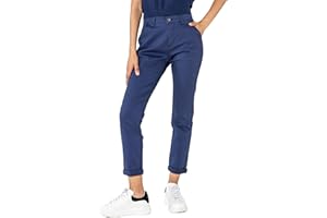 Nina Carter J250 Damen Chinohose Bequeme Mittlere Leibhöhe Slim Fit Stretch Baumwollhose – Stilvolle Alltag Freizeit Hose