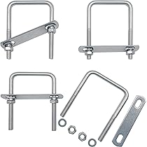 Bulloni A U In Acciaio Inox M8 | Set Da 4 Con Dadi E Rondelle | Per Applicazioni Industriali E Domestiche - Foto 3