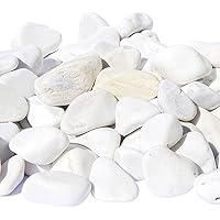 MGS SHOP ATTIKA Zierkies Garten weiß gerundet 5 Verschiedene Körnungen wählbar (16/25mm)