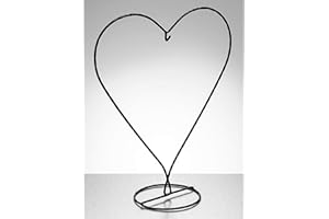 Sienna Glass Black Heart Shaped Display Stand