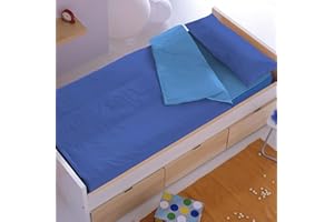 Saco Nórdico Cremallera con Relleno Liso FM TEX (20 Colores a Escoger) (Cama 105 cm, Ultramar-Cielo)
