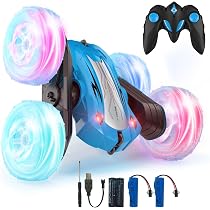 Voiture RC 360° Araignée Ou Dinosaure – Monster Truck Tout-terrain Avec LED, Recharge USB, Pour Enfants 3-10 Ans !