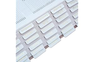 XKDOUS Leder-Bibelreiter, Goldfolien-Bibelreiter für Damen und Herren, weiße Bibelbuch-Tabs zum Studium der Bibel, 66 Bibelreiter für Altes und Neues Testament, zusätzliche 9 Registerkarten