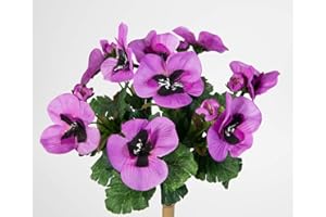 SEIDENBLUMEN ROß Stiefmütterchen 26cm lila PM Kunstpflanzen Kunstblumen künstliche Pflanzen Blumen Veilchen