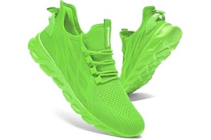 CAIQDM Mens Trainers Running Shoes Leisure Sneakers Mesh Walking Gym Tennis Shoes Lightweight Breathable Sports Outdoor Fitness Jogging