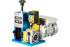 CREWORKS Automatic Motorized Electric Wire Stripping Machine Portable Scrap Cable Stripper for Scrap Copper Recycling,220V with EU Plug