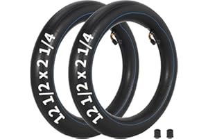 RUTU 2-Pack 12 1/2 x 2 1/4 Inner Tube 12.5 x 2.25 Scooter Replacement Tire Tube Compatible with Bella Bistro Blossom Chrissy Hannah Montana Electric Scooters