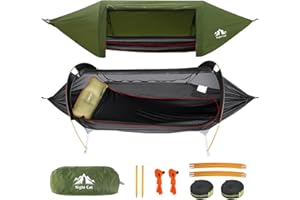 Night Cat Amaca Tenda Con Zanzariera Impermeabile Antipioggia Per 1 Persona Escursionismo Campeggio in Giardino Cortile Selvaggio