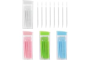 WY LIGHTING LEVEL 200 Pièces En Plastique Double Tête Fil Dentaire Cure Dents Interdentaires Brosse Bâtons De Dents Outil De Nettoyage Des Dents Cure Dents De Soins Bucco Dentaires Portables
