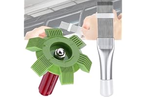 MLCZWT 2 Stück Klimaanlagen Lamellenkamm AC Lamellenkamm Klimaanlage Kondensator Flosse Kamm Kamm Flosse Reinigung Bürste AC Verdampfer Kamm zur Reinigung, Kunststoff Kondensator Clean Comb