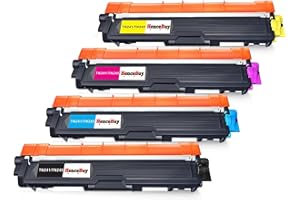 HenceBuy TN241 TN245 Kasety z tonerem do Brother TN-241 TN-245 kompatybilne z HL-3140CW 3142CW 3150CDW 3170CDW DCP-9020CDW 9015CDW MFC-9140CDN 9340CDW 9330CDW (czarny cyjan magenta żółty, 4 szt. -