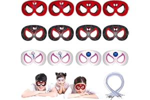 Sidesea Hero Maschere, 12 Pezzi Maschere per Feste di Hero Maschera per Bambini Maschera dei Cartoni Animati Maschera Cosplay Maschera per Compleanno Carnevale Natale Halloween Feste