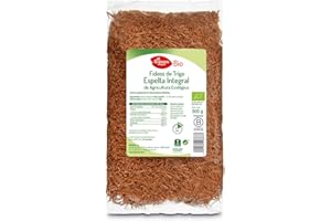 El Granero Integral - Fideos de Trigo Espelta Integral BIO - 500 g - Fuente Rica en Proteínas - Alto Aporte Energético - Ideal para Todas las Recetas de Pasta - Aptos para Veganos