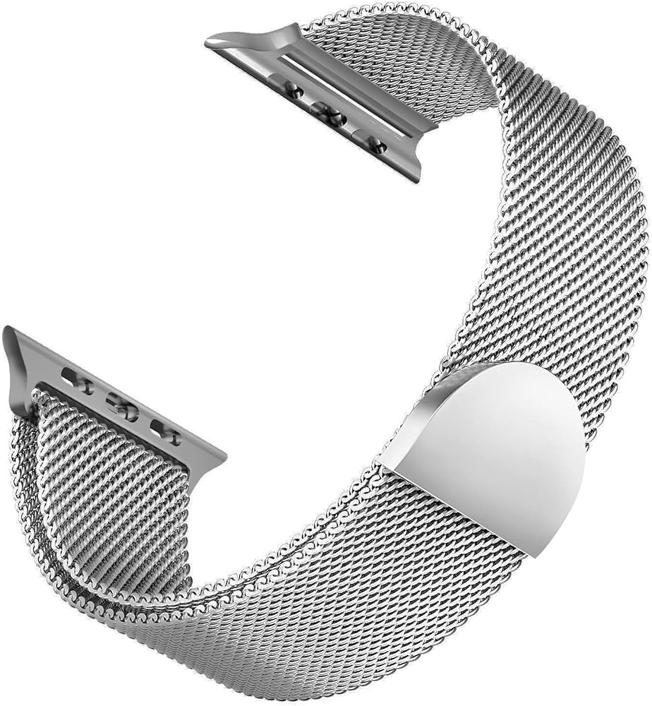 Microsonic Apple Watch Series 11 46mm için Kordon Luxe Metal Twist Gümüş [Watch Series 11 46mm ile Uyumlu Kordon - Gümüş]