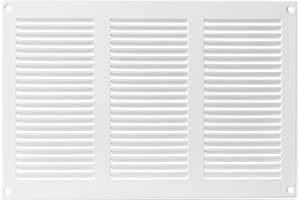 LIRAST 300x200mm Bianca Griglia D'aria con Rete Anti Insetti - Griglie D'Aerazione in Metallo