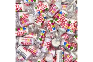 Sweetie Tooth 50 Mini Love Heart Rolls - 550g Love Hearts for Valentines Day Mothers Day Weddings
