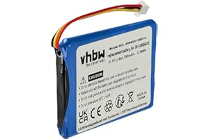 vhbw Batería Recargable reemplaza Garmin 361-00056-05, 361-00056-11 para navegador (750 mAh, 3,7 V, Li-Ion)
