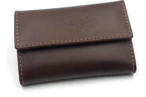 FJR FRANARTPIEL franartPiel - Portallaves de cuero, estuche organizador de ocho llaves con refuerzo interior de piel - Llavero para hombre y mujer hecho en Piel Ubrique (Marrón)