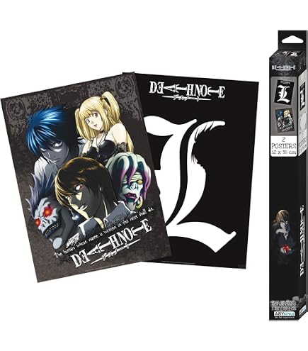 Death Note Poster Im Rahmen – Shinigami Ryuk, 45x34 Cm, Offizielles Merchandise
