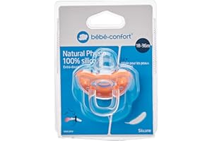 BEBE CONFORT Dziecko Komfort Naturalny smoczek Physio All Silicone 18/36 Miesięcy Losowy kolor