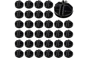 Tianher Connecteur en Plastique de Cube, 70 Pièces Connecteur Cube de Rangement Noir Raccord Meuble Portable en Plastique pour Étagère de Rangement Cube Armoire Casier Organisateur