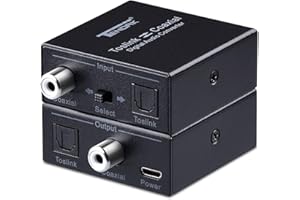 Tendak Dwukierunkowy optyczny SPDIF Toslink do współosiowego cyfrowego konwertera audio, koncentryczny na optyczny SPDIF Toslink cyfrowy rozdzielacz audio z kablem USB