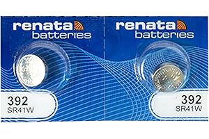 Renata Watch Battery Swiss Made Renata 392 or SR41SW Or AG3 1.5V (2 x 392 or SR 41 Sw)