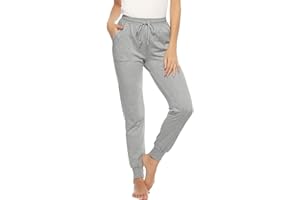 Migcaput Schlafanzughose Damen Hosen Baumwolle Lange Jogginghose Trainingshose Pyjamahose Lang Sporthose Frauen Schlafhose