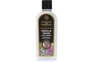 Ashleigh & Burwood - Freesia & Orchid Lamp Fragrance - 500 mL - UK-Made, Purifies and Perfumes Air - Floral Scent with Orange and Grapefruit - Natural Ingredients - Burning Time 20 Hours