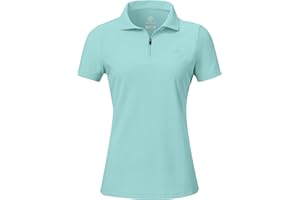 AjezMax Damen Sport Poloshirt Kurzarm Golf Tennis Polohemd Leicht Atmungsaktiv Sommer T-Shirts