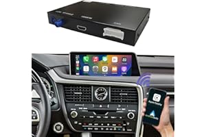 Road Top Carplay sans Fil Android Auto sans Fil pour Lexus NX RX is ES GS RC CT LS LX LC UX 2014-2019 Year avec Small Touchpad/Joystick, Support Mirrorlink, Caméra