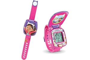 VTech - Reloj ¡Hora de Miniaturizarse! La casa de muñecas de Gabby, Juguete Niños +3 años, Aprende Vocabulario, Números, Figuras, Estimula la Curiosidad, Versión ESP
