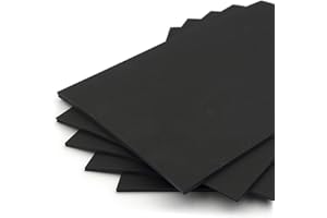 Rothmill A4 Black Card Stock, 260gsm (350 microns), Ideal for Arts and Craft, Office and Stationery Use - 50 Sheets