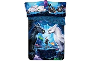 Theonoi Zestaw 2-częściowy komplet pościeli dziecięcej z dwustronną pościelą 135 x 200, 80 x 80 cm, bawełna Öko-Tex Standard niemiecki standardowy rozmiar