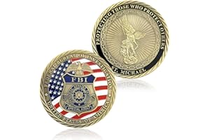AOMCISI U.S. FBI Military Challenge Coin St Michael Coin Collection