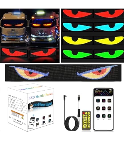 Occhi LED Programmabili Per Auto E Camion - Display Flessibile RGB - Foto 3