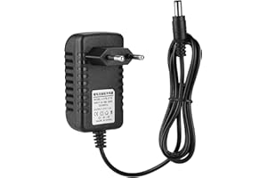 DENASH 21V 1A Cargador de Batería de Iones de Litio con Núcleo de Cobre Grueso, Aleación de PC de Fuego y Voltaje Amplio - Cargador Adaptativo para (Enchufe de la UE 100-240V)