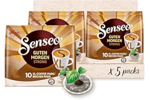 ‎SENSEO Senseo Pads Guten Morgen Strong XL, 5 x 10 Getränke, 50 Kaffeepads