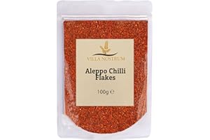 VILLA NOSTRUM Aleppo Chilli Flakes (Pul Biber) 100g - Crushed Red Pepper Flakes, Cooking Spice, Premium Quality