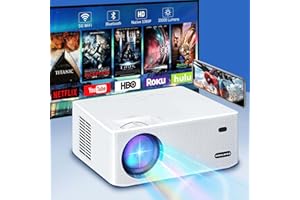 VISULAPEX Projector 4K Supported – 20,000 Lumens, Native 1080P, 700 ANSI, WiFi 6, Bluetooth 5.1, HiFi Speakers, Long-Life LED, Multi-Device Compatibility – Home Cinema for Indoor & Outdoor Use
