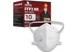 FFP3 Mask med Ventil – Andningsskydd Vikbar Dammask, 99% Filtrering