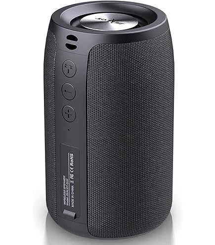 Enceinte Bluetooth Portable, RIENOK Haut Parleur Sans Fil 30W IP67 Avec Led Lumiere Tws Aux Supporte Tf Carte