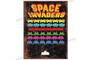 SIGNS 2 ALL Plaque en métal avec logo rétro Space Invaders - Man Cave - Plaque murale à suspendre - Pour cuisine, abri de jardin, garage - Taille M (20 x 15 cm)
