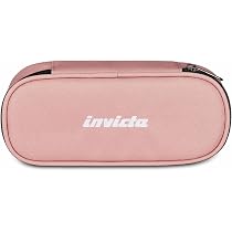 Invicta Portapenne Scuola, Round Plus Solid, Azzurro, Mono Scomparto con Organizer, Scuola & Tempo Libero, Bambini e Ragazzi
