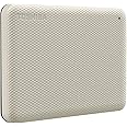 TOSHIBA Canvio Advance 1TB Portable External Hard Drive USB 3.0, White - HDTCA10XW3AA