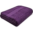 Towelogy® Super Soft Luxurious Bath Sheets Extra Large 100% Egyptian Cotton Bathroom Shower Towel Super Absorbent Hotel Quality Fade Resistant 90x140cm | Machine Washable (Purple Aubergine, 1)