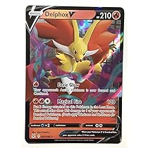 Delphox V 027/196 Lost Origin - Ultra Rare Holo Pokemon Card NM