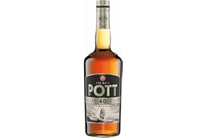‎POTT POTT Rum 40% vol. (1 x 0.7 l) , Echter Übersee-Rum , seit 1848 eine Garantie für höchste Qualität & Reife , Perfekt für Tee, Grog, Punsch, Rumtopf, Feuerzangenbowle , zum Backen